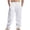 C64/White, variant on XIYON Mens Casual Pants Men's Linen Casual Loose Pleated Breathable Straight Leg Trousers With Pockets Loose Streetwear