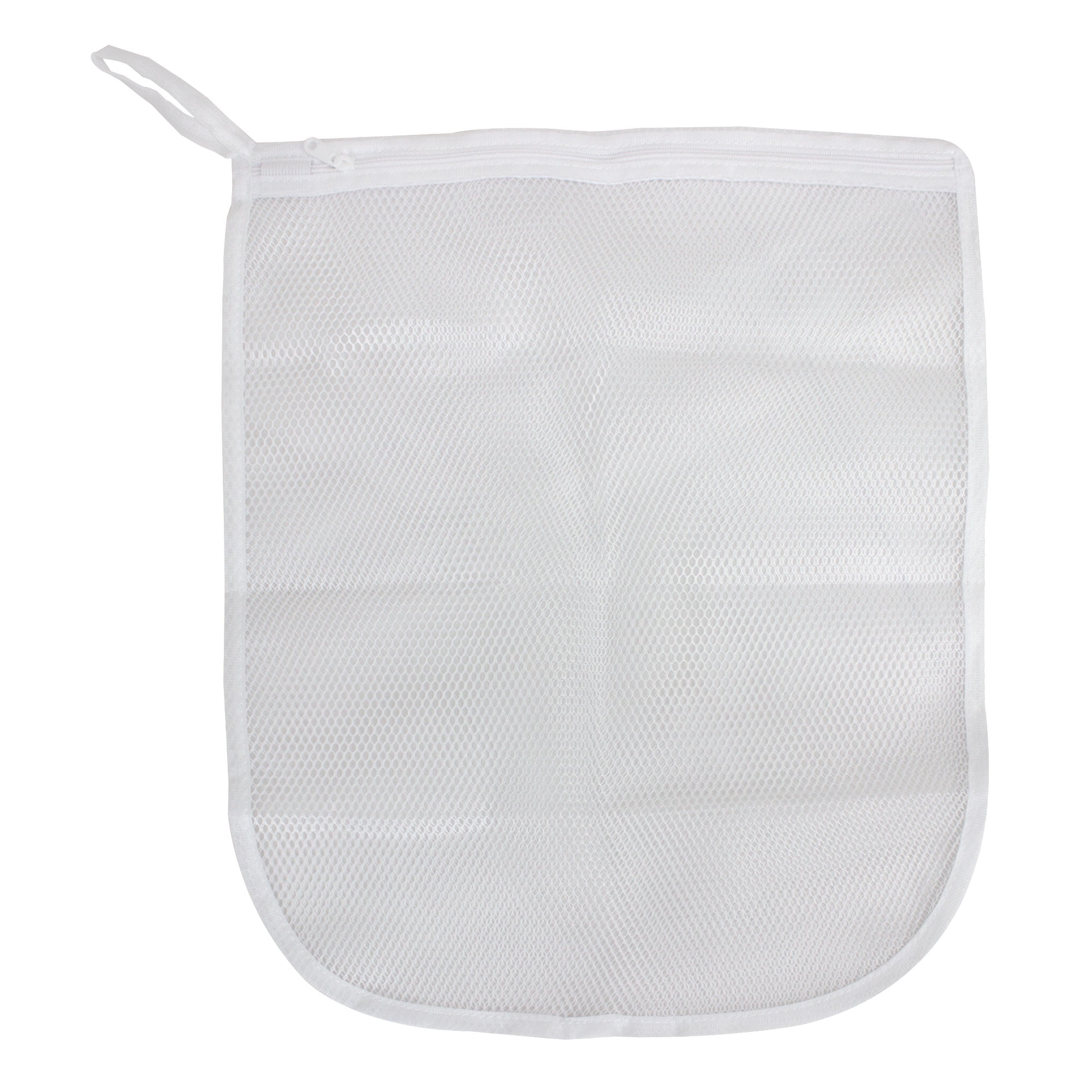 (12 pack) Mainstays Delicates Mesh Wash Bag with Zipper Closure, White, 15" x 18"