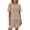 Khaki, variant on MuXiKeJi Clothes Womens 2 Piece Sweater Short Sets 2026 Summer Vacation Outfits Short Sleeve Knit Collared Tops Matching Lounge Set