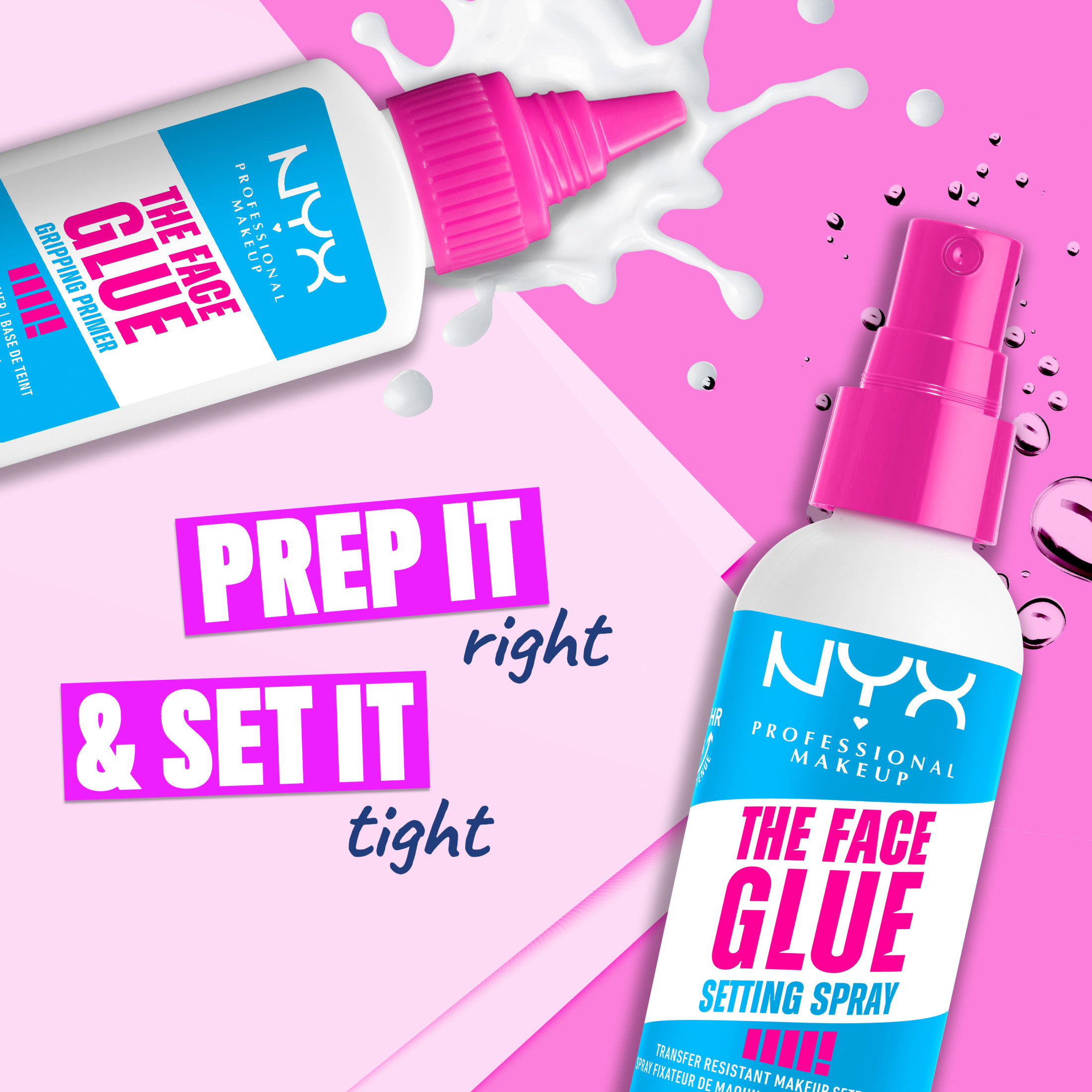 NYX Professional Makeup The Face Glue Setting Spray photo 5