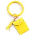 thumbnail image 2 of Large Bracelet Keychain Card Holder Tassel Bangle Key Ring Wristban With Wallet, 2 of 5