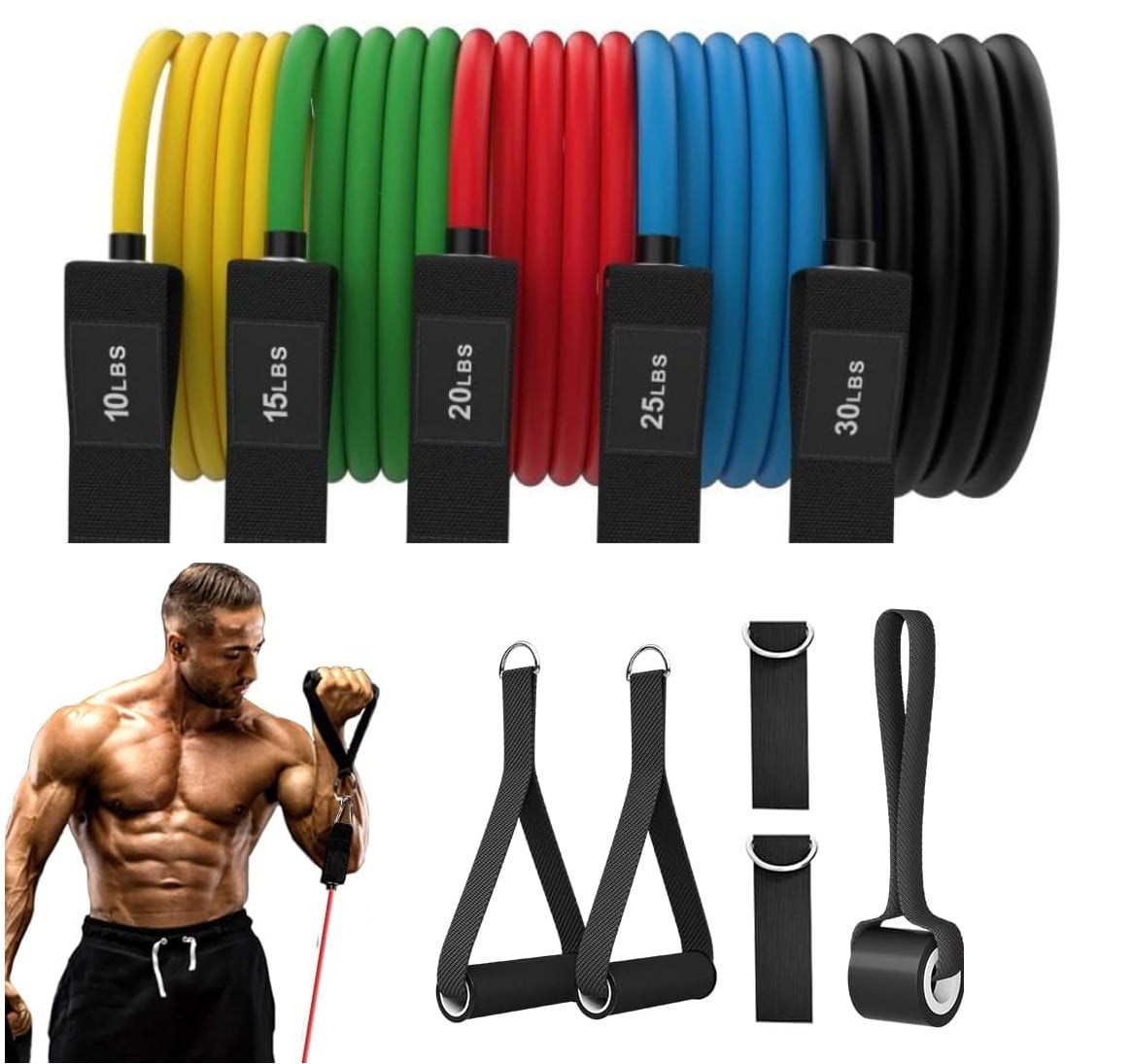 Walmart exercise rubber bands hotsell