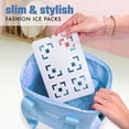 thumbnail image 5 of (2 pack) Cool Coolers by Fit & Fresh Stylish XL Slim Ice Packs, Space Saving Reusable Ice Packs for Lunch Boxes, Fashion Ice, Reusable Ice Packs for Lunch Boxes & Coolers, 2pk, White, 5 of 11