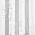 thumbnail image 4 of Lush Decor Ruffle Flower Window Curtain Panels - White - 84 X 42, 4 of 7