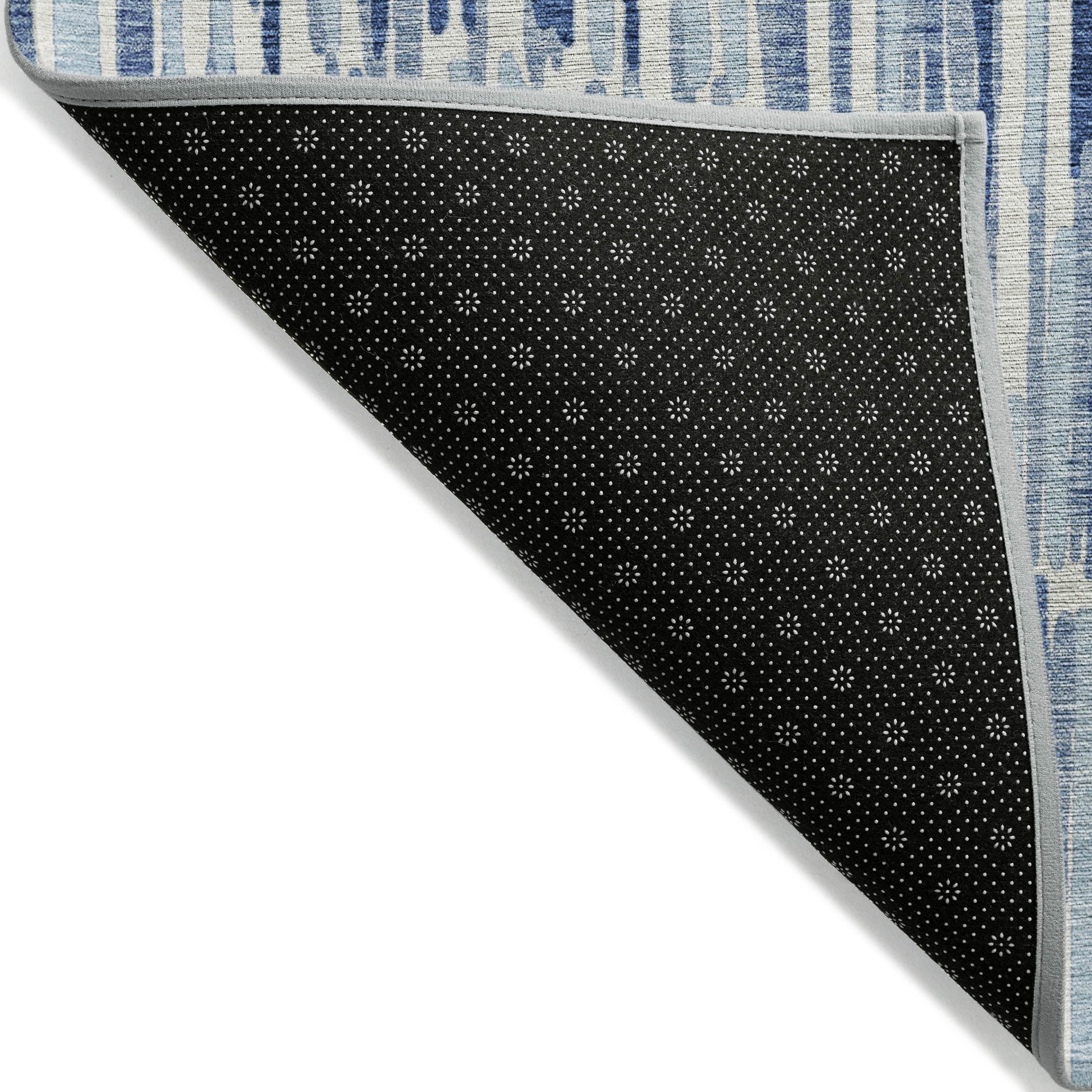Addison Rugs Chantille Indoor/Outdoor Transitional Lines Blue Washable Rectangle Rug, 2'6" x 3'10"
