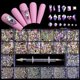 thumbnail image 1 of Diamantes De Imitación Para Uñas, Kit Profesional De Cristal Para Uñas, 9000 Uds., Cristal De Múltiples Formas, Diamantes De Imitación Ab, Suministros Para Decoración De Uñas, Accesorios 21 Rejillas Yuarrent CE007388-09, 1 of 6