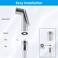thumbnail image 4 of ERDS-Kitchen Sink Side Sprayer Head Replacement Universal Sink Sprayer Attachment Compatible with Delta, Moen, Kohler OEM Brand, Kitchen Sink Faucet Sprayer Head, Chrome Finish, 4 of 4