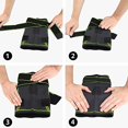 thumbnail image 5 of ZHAOCHENG piezas (verde-XL) rodillera deportiva, 2 piezas rodillera elástica ajustable, rodillera de compresión deportiva, rodillera de rótula y ligamento, rodillera para osteoartritis, 5 of 5