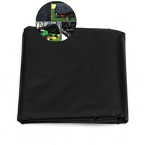 WNFJR Heavy Duty Lawn Mower Cover - Water & Weatherproof with Rubber Coating, Double-Stitched, Ventilated, Elastic Hem, for Ride-On Mowers & Tractors