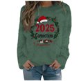 thumbnail image 1 of WEAIXIMIUNG Ladies' Winter Floral Print Sweatshirt Long Sleeve Christmas Top, 1 of 4