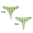 thumbnail image 3 of Balery dogs St Patrick's Day Tangas de Algodón para Mujer con Estampado – Ropa Interior Sexy, Transpirable, G-string-4X-Large, 3 of 6