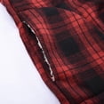 thumbnail image 3 of Men's Full Zip Fleece Flannel Jackets Shirt Plaid Sherpa Lined Cotton Hoodies Soft Warm Coat for Men with Hood, 3 of 3
