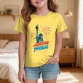 thumbnail image 2 of CAICJ98 Vintage 250 Years American 1776-2026 250th Birthday USA T Shirt for Boys Girls (Yellow,2-3 Years), 2 of 5