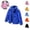 Blue, variant on Mfakffe Kids Lightweight Hooded Jacket Packable Coat Casual Warm Zip Up Outerwear Light Padded Winter Jacket for Children Daily Outdoor Wear