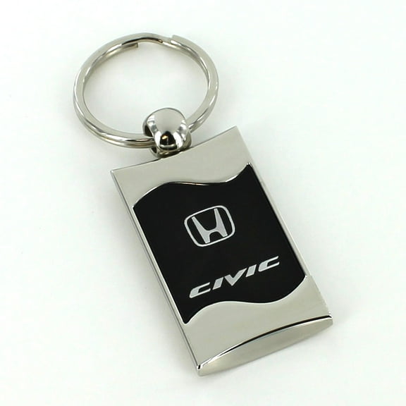 Honda Civic Keychain & Keyring - Black Wave