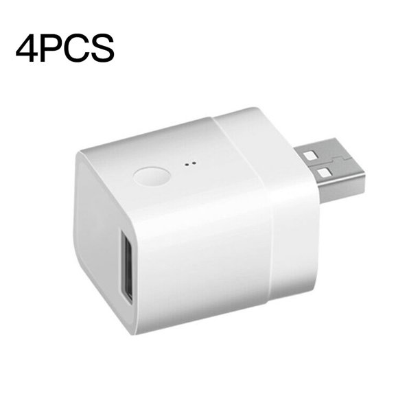 Sonoff Micro 5V Adaptador de carga inteligente USB inalámbrico Teléfono Tableta Cargador inalámbrico de sincronización USB portátil, 4 piezas Advancent EL4385-04B
