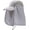Gray, variant on Unisex UPF 50+ 360° Sun UV Protection Sunhat with Face Neck Flap Portable Foldable Baseball Cap