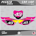 thumbnail image 2 of Kalair GFX Graphics Kit for Honda CRF110F (2019-2024) Pecker Series, 2 of 5