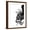 Brown Frame, variant on Art.com Octopus Black and White a Stretched Canvas Print Wall Art by Fab Funky, 12" x 16"