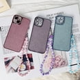 thumbnail image 5 of Compatible with iPhone 11 Case with Phone Charm/Chain Strap,Glitter Bling Cute Phone Case for iPhone 11 Design for Women Girl Shockproof TPU 6.1''-Blue, 5 of 13