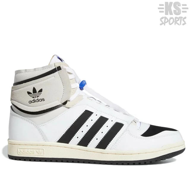 Adi-das Top Ten DE Mid 'White Black' Men's Retro Basketball Shoes Q46255
