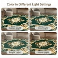 thumbnail image 7 of ODIKA 6'x9' Ultra-Soft Area Rug, Vintage Distressed Scroll Border Ornamental Scrolls Boho Faded None Washable, Bare feet friendly, Silk-Touch for Guest Room, Bedroom, 7 of 7