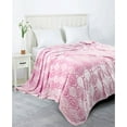 thumbnail image 3 of Sedona House Microfiber Flannel Blanket, 80" x 90", Pink, 3 of 4