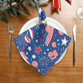 thumbnail image 5 of Iauyy Satin Napkins Set of 1- Usa Flag Balloon DIY Printing Decoration Cloth Napkin- Easy Care for Home/Party, 5 of 8