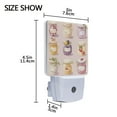 thumbnail image 4 of Yayeee LED Plug in Night Light for The Home with Auto Dusk to Dawn Light Sensors, 2 Pack, Purple Jam Jars, 4 of 6