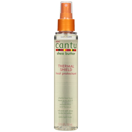 Cantu Shea Butter Thermal Shield Heat Protectant, 5.1 fl (Best Heat Protectant For Curling Iron)