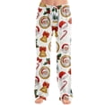 thumbnail image 2 of UDAUDU Womens Christmas Pajamas Pants Funny Christmas Print Pj Pants Elastic Waist Holiday Fall Pajama Pants S, 2 of 6