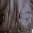 thumbnail image 5 of Fozruso School Jackets Girls 3-4 Years,Girls' Leather Jacket Zip Up Windbreaker Stylish Outerwear For Kids Brown, 5 of 6