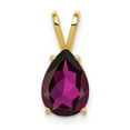 thumbnail image 3 of 14K Yellow Gold 10X7mm Pear Rhodolite Garnet Pendant, 3 of 3
