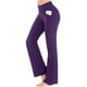 thumbnail image 1 of Txlixc, pantalones de yoga ligeramente acampanados para mujer, pantalones casuales de cintura alta elásticos de pierna ancha, pantalones elásticos deportivos de moda Txlixc  Estilo de ocio, 1 of 5