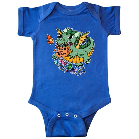 

Inktastic Cute Halloween Dragon Trick or Treat Gift Baby Boy or Baby Girl Bodysuit