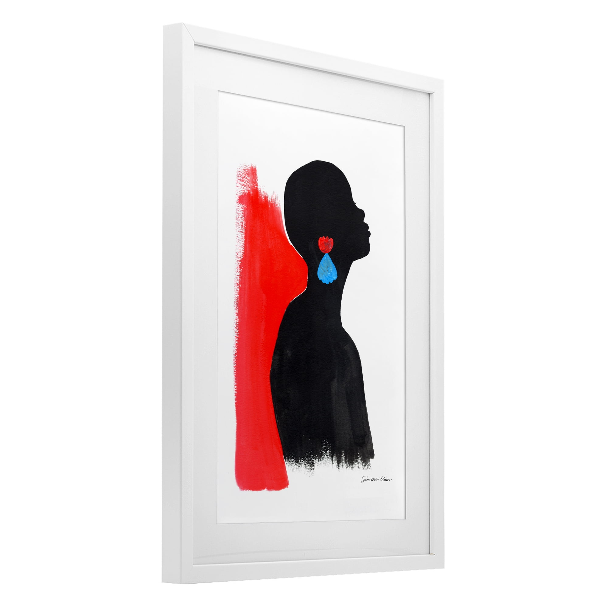 Stupell Industries Dreaming In Color White Framed Print Under Glass, design by Simone Elum