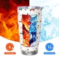 thumbnail image 6 of Fotbe winter Snowflake Dachshund Pattern 20 oz Tumbler Stainless Steel Vacuum Insulated Coffee Ice Cup Double Wall Travel Flask Leak-proof Coffee Cup-Straw Three-piece Set, 6 of 8