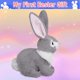 thumbnail image 4 of 12" Gray Easter Bunny Stuffed Animal Rabbit Plush Toy Easter Gift Soft Rabbit Lovely Realistic Stuffed Animal Toy Easter Bunny For Girl Baby Kids Todd, 4 of 4