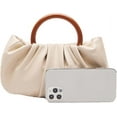 thumbnail image 4 of Women's Ruched Small Handbag Clutch Purse Dumpling Pouch Bag, 4 of 5