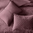thumbnail image 4 of Say Yes Bedding Zera Octagon 100% Velvet Coverlet with Pillocase Purple , King Size, 4 of 4