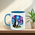 thumbnail image 3 of Happy New Year Bernese Mountain Dog Family Cheer Winter Midnight Firework 11oz Accent Two-tone Mug Berner Lover Gifts Coffee Tea Cup - 02025, 3 of 5
