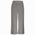 thumbnail image 7 of Ccpelsie Girls Straight Leg Casual Pants Baggy Fit Lounge Sweatpants Elastic Waist Soft Joggers with Pockets Spring Everyday Wear(A01-Grey,4-6 Years), 7 of 7