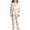 00-White1477, variant on WOYY Girls Halloween Pajamas Long Sleeve Button Down Shirt Pants Sleepwear PJs, Sizes 3-14