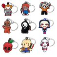 thumbnail image 2 of LLavero de PVC de 20 piezas para hombre, llaveros personalizados con diseño bonito de película de terror, accesorios para llaves de coche, Gadget para hombre, venta al por mayor, 2 of 4