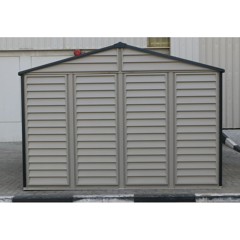 Duramax 10x8' Woodside Plus Vinyl Shed, All Weather Durable