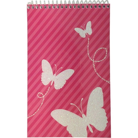 Studio C All A Flutter with Glitter 5" x 8" Flip-Top Notebook