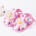 thumbnail image 2 of Linfrsh Baby Boys Girls Summer Sandals Non Slip Soft Sole Toddler First Walking Shoes(Pink,9-12 Months), 2 of 5