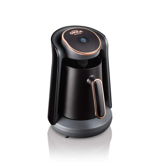 Minio 4 Cup Metallic Black/Copper Turkish Coffee Maker