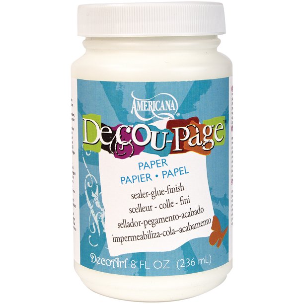 Americana DecouPage Glue Widemouth Jar8oz Paper
