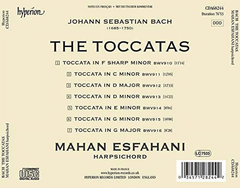 Mahan Esfahani - Bach: Toccatas - Music & Performance - CD